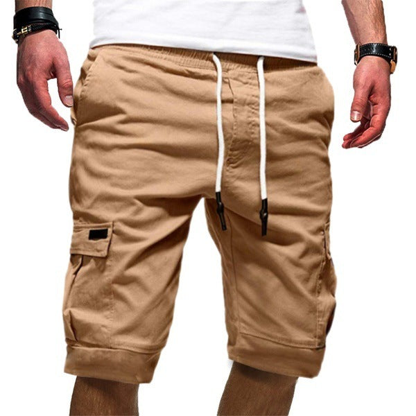 Men Casual Jogger Sports Cargo Shorts Military Combat Workout Gym Trousers