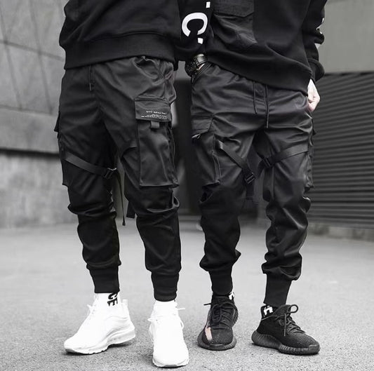 Ribbons Mens Cargo Joggers Streetwear